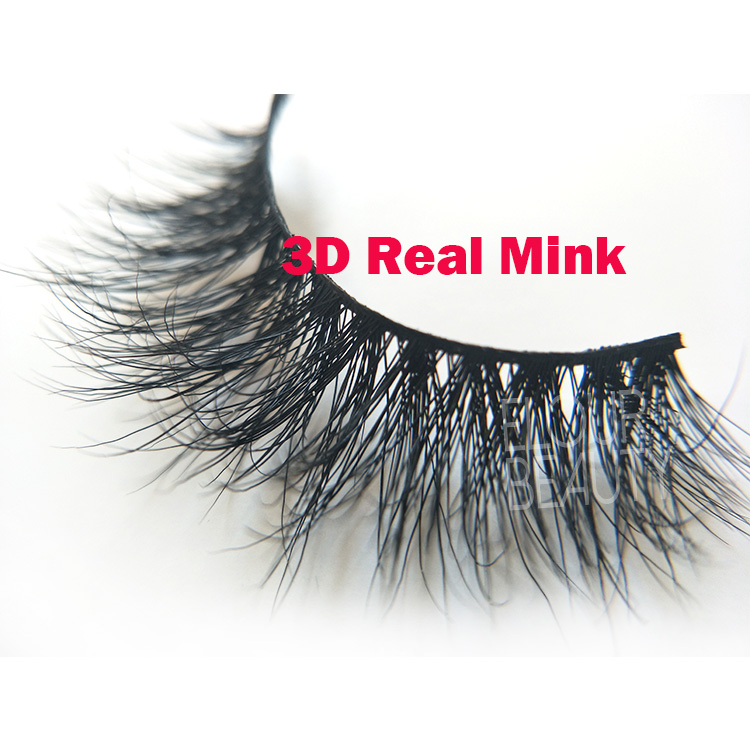 Good quality volume layered 3d mink false eyelashes wholesale USA EL45